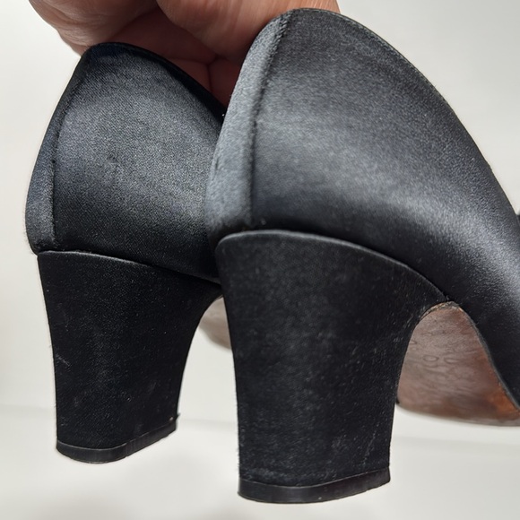 Vintage Rare Del Arte Shoes Satin Ballet Style Heels - Picture 14 of 17
